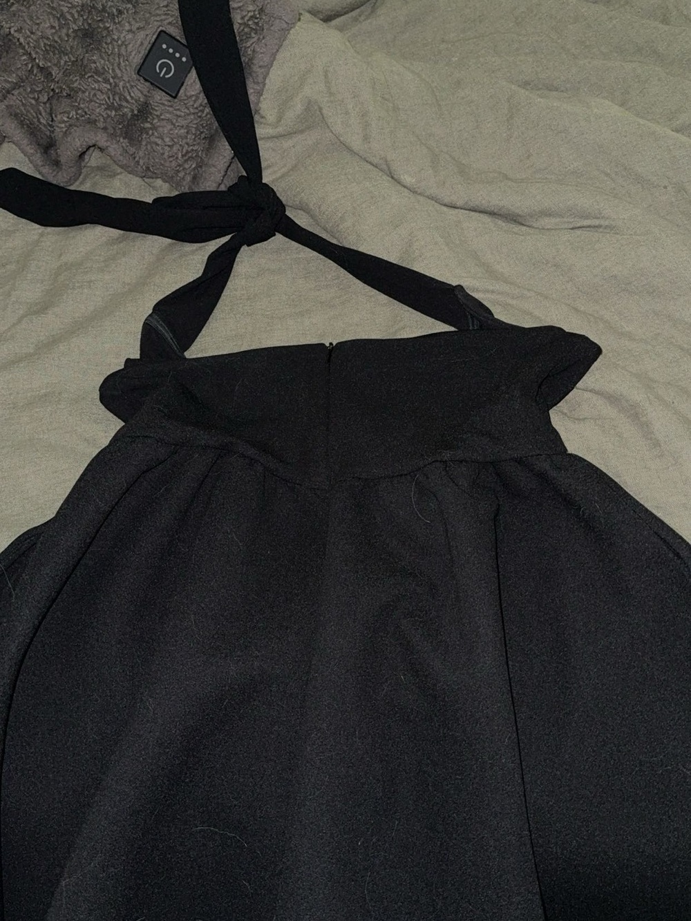 Club L London SUVI BLACK HALTER-NECK MINI DRESS - Picture 6 of 6